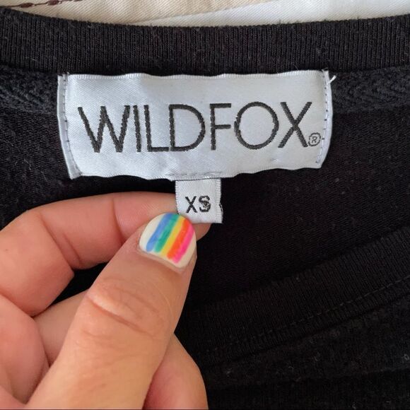 WILDFOX Cooking Rule Order Pizza Black Sweatshirt - Picture 6 of 9